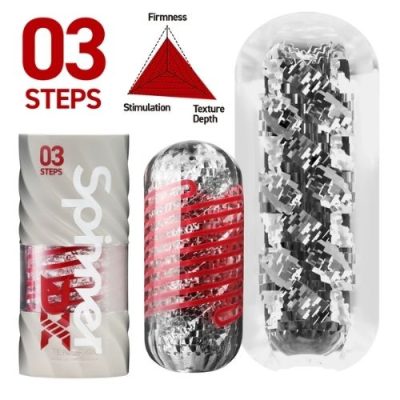 TENGA SPINNER DX 03 STEPS masturbateur spirale support séchage intégré