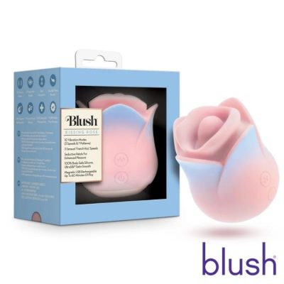 vibromasseur clitoridien Kissing Rose effet French Kiss pétales silicone