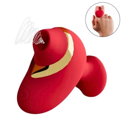 Stimulateur Loving Heart rouge en forme de cœur