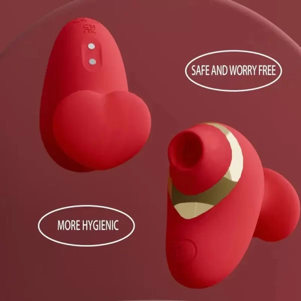 Stimulateur mamelons rechargeable USB rouge