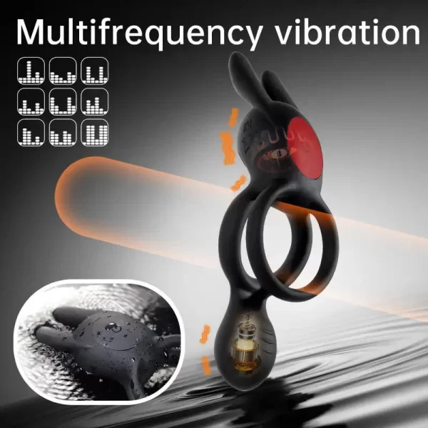 Sextoy couple double anneau et vibrations