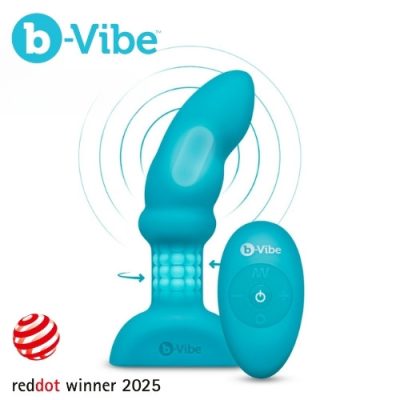 • B-Vibe Remote Control Rimming P-Spot Plug télécommande 30 pieds silicone