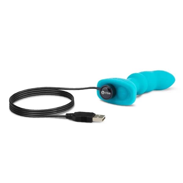 • Base sécurisée B-Vibe rimming plug compatible strap-on pegging