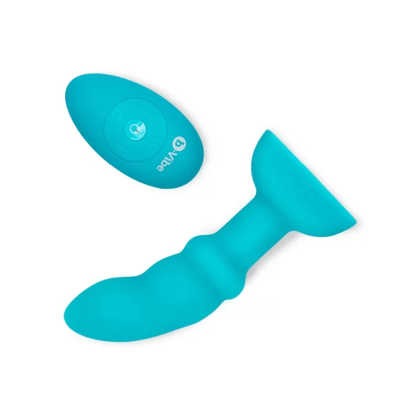 • Télécommande 5 boutons B-Vibe Rimming Plug portée 30 pieds