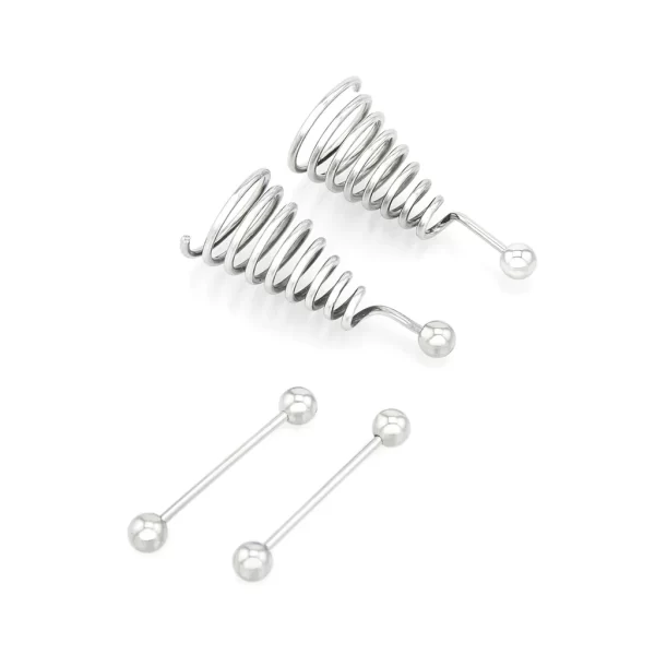 Spirale avec barbell pour mamelons percés