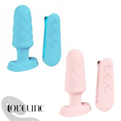 Plug anal vibrant Loveline Velvet silicone premium