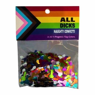 All Dicks Naughty Confetti – Confettis en forme de pénis multicolores