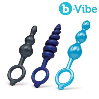 Coffret B-Vibe Butties Beaded Bundle 3 plugs anaux