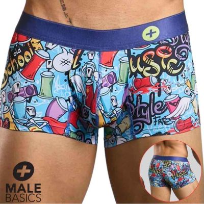 Boxer Court Hipster Music de MaleBasics graffiti musical
