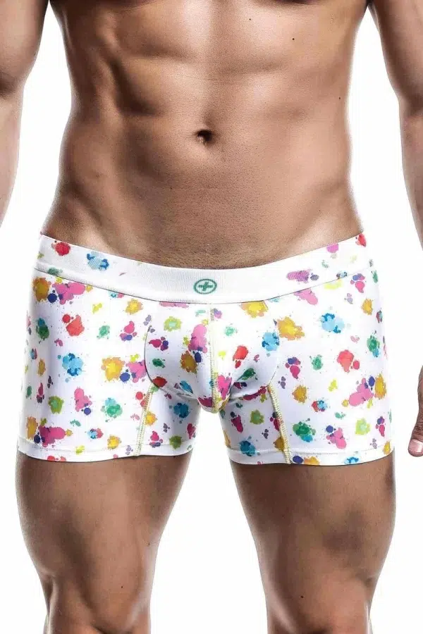 Boxer homme MaleBasics White Splash Canada