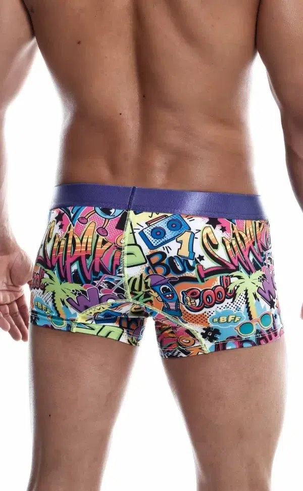 Boxer court style pop art MaleBasics Wow