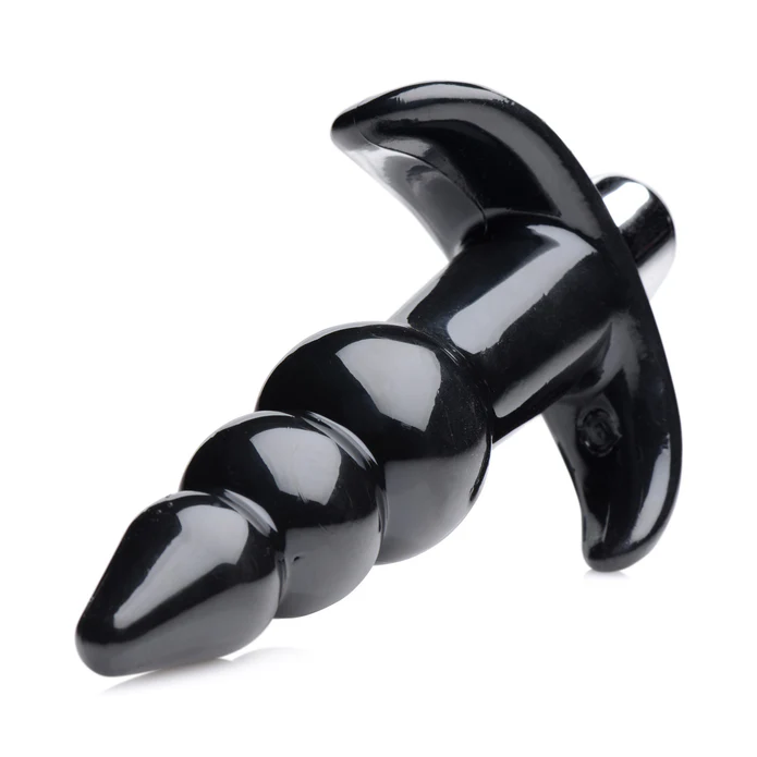 Vue de profil du Bubbling Noir Ribbed Plug