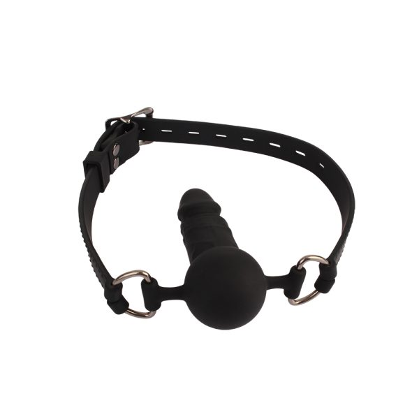 Behave Luxury Fetish Dildo Gag – bâillon gode réaliste BDSM noir