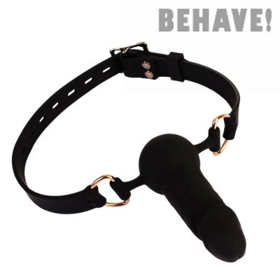 Accessoire BDSM humiliation orale – Behave Luxury Dildo Gag