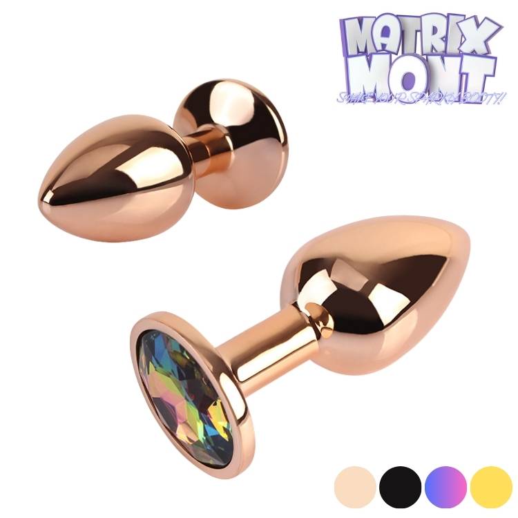 Collection Matrix Mont Gem Plug Small – quatre couleurs : noir, or rose, champagne, arc-en-ciel.