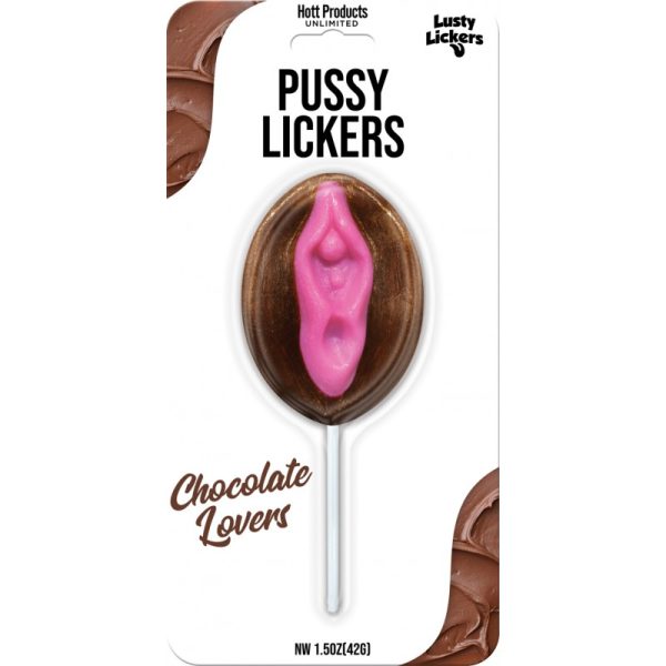 Pussy Lickers sucette vagin chocolat