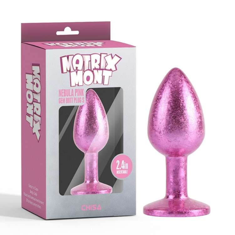 5️⃣ Collection complète Matrix Mont Nebula Gem – petits plugs métalliques colorés bleu, or et rose.