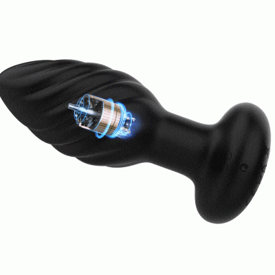 Plug anal texturé spirale avec télécommande sans fil – 69 Ecstasy Canada