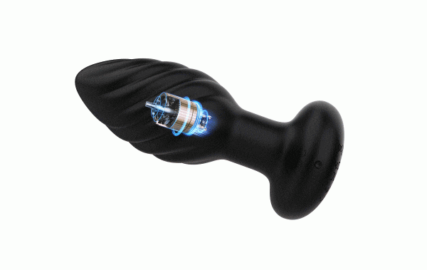 Plug anal texturé spirale avec télécommande sans fil – 69 Ecstasy Canada