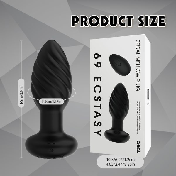 Spiral Mellow Plug inséré dans l’eau – sextoy anal waterproof