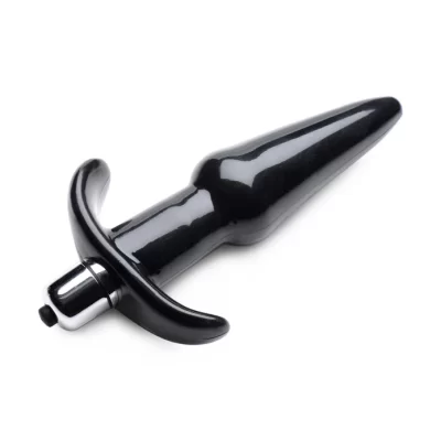 Thrilling Noir Smooth Anal Plug – Frisky (1) Plug anal noir Frisky vu de dessous