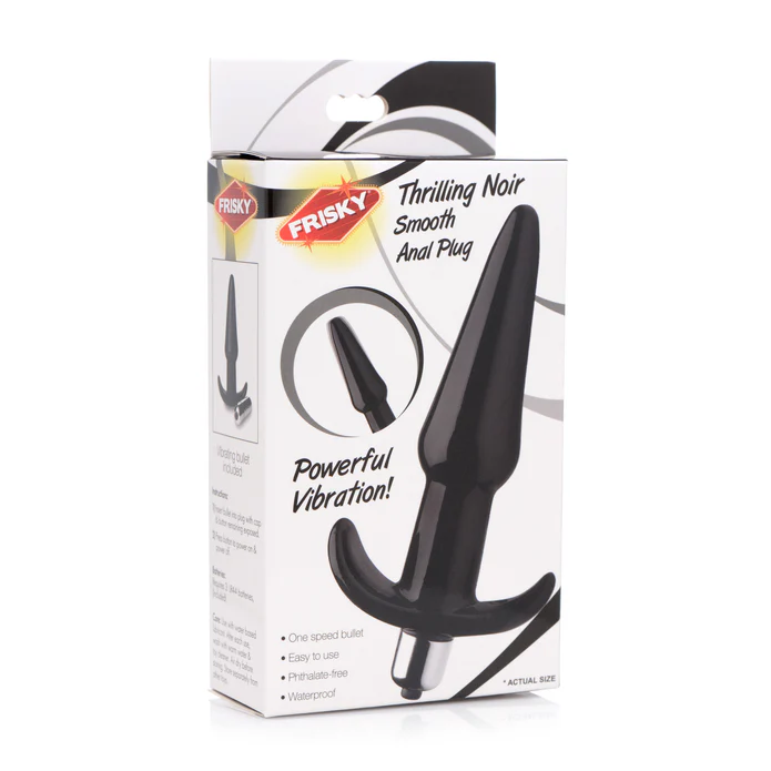Boîte du plug anal Frisky Thrilling Noir Smooth
