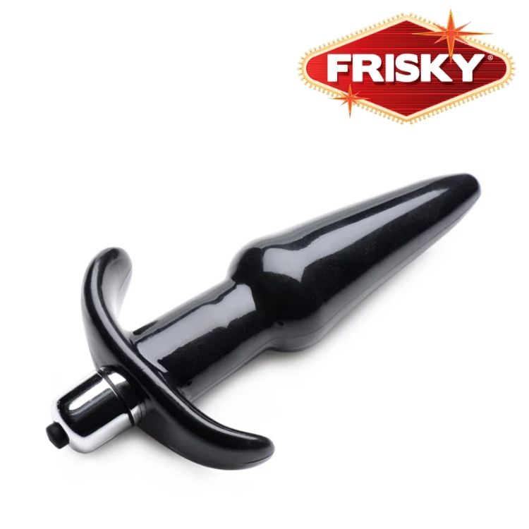 Plug anal noir Frisky vu de dessous