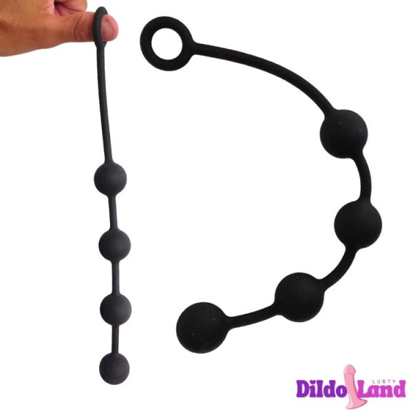 BlissBubbles par DildoLand – perles anales en silicone noir