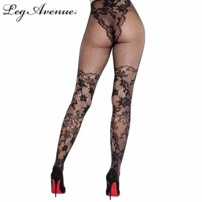 collants french cut dentelle florale Leg Avenue