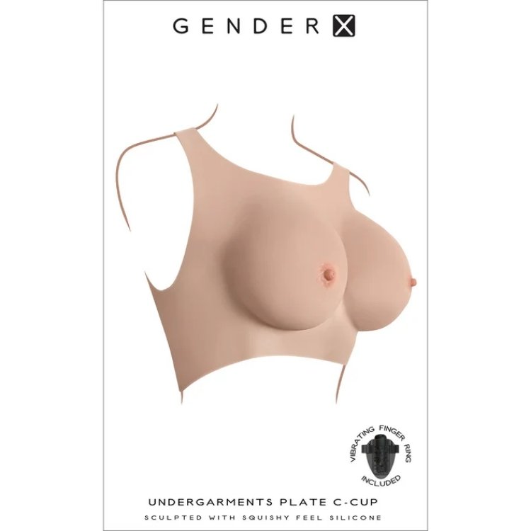 Gender X breast plate C-cup realistic