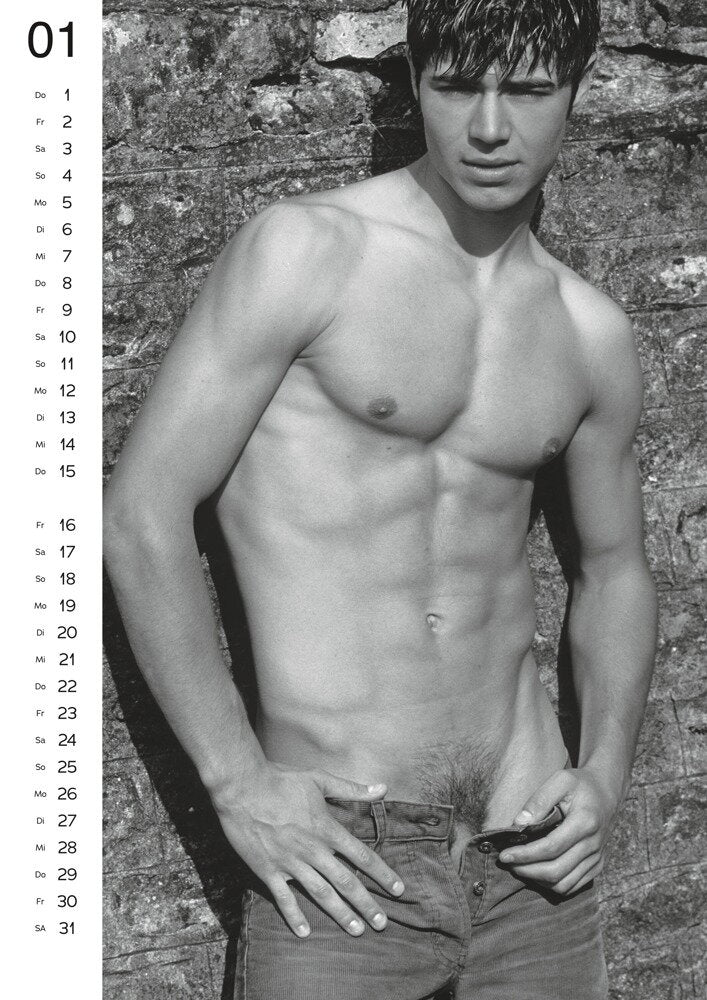 homme torse nu calendrier pin-up 2026