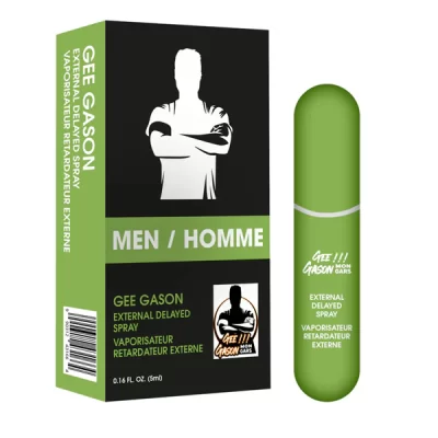 Gee Gason Delay Spray boîte et flacon