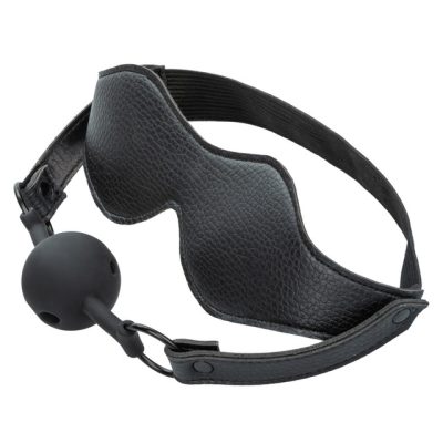 Eye Mask & Breathable Ball Gag – Nocturnal Collection (1) Ensemble BDSM masque et bâillon respirant
