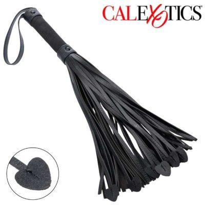 Heart Throb Flogger – fouet BDSM en faux cuir PU