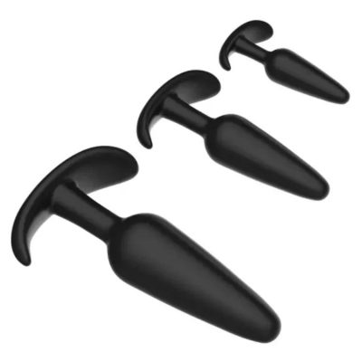 Ensemble 3 plugs anaux silicone