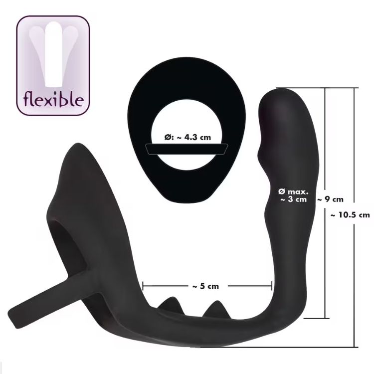 cock & ball ring plug vue dimensions