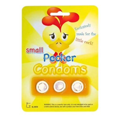 Small Pecker Condoms paquet de 3 – cadeau humoristique