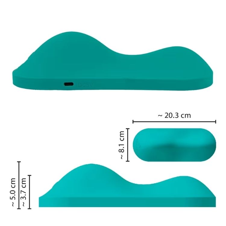 Jouet vibrant portable turquoise