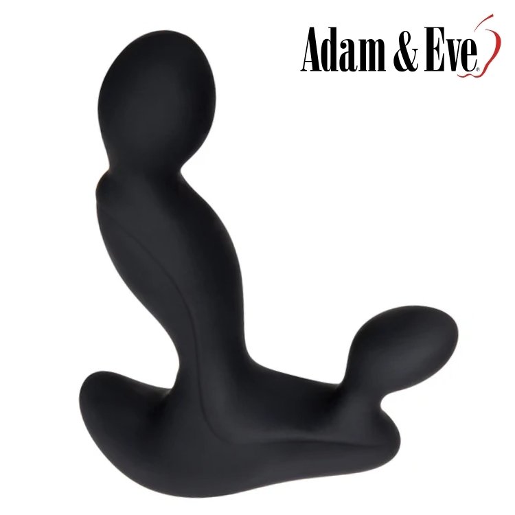 Adam’s Vibrating Triple Probe en silicone noir