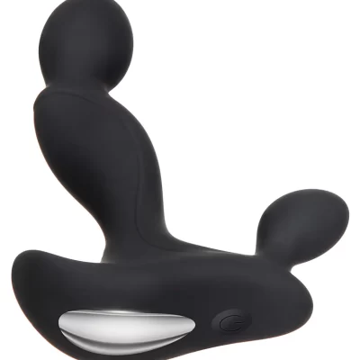 Adam’s Vibrating Triple Probe en silicone noir