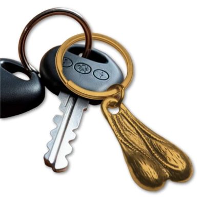 Porte-clés humoristique Big Ballers en laiton massif doré - accessoire cadeau EVG anniversaire