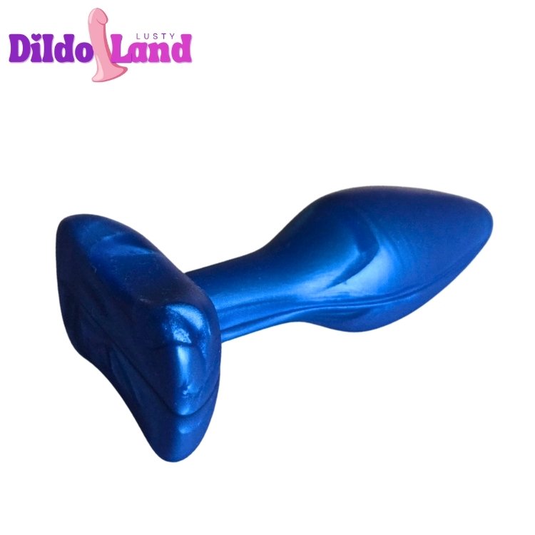Base ergonomique plug anal bleu