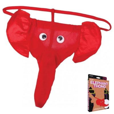 Elephant Thong string humoristique rouge pour homme
