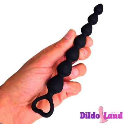 Les Ascendantes boules anales progressives silicone noir