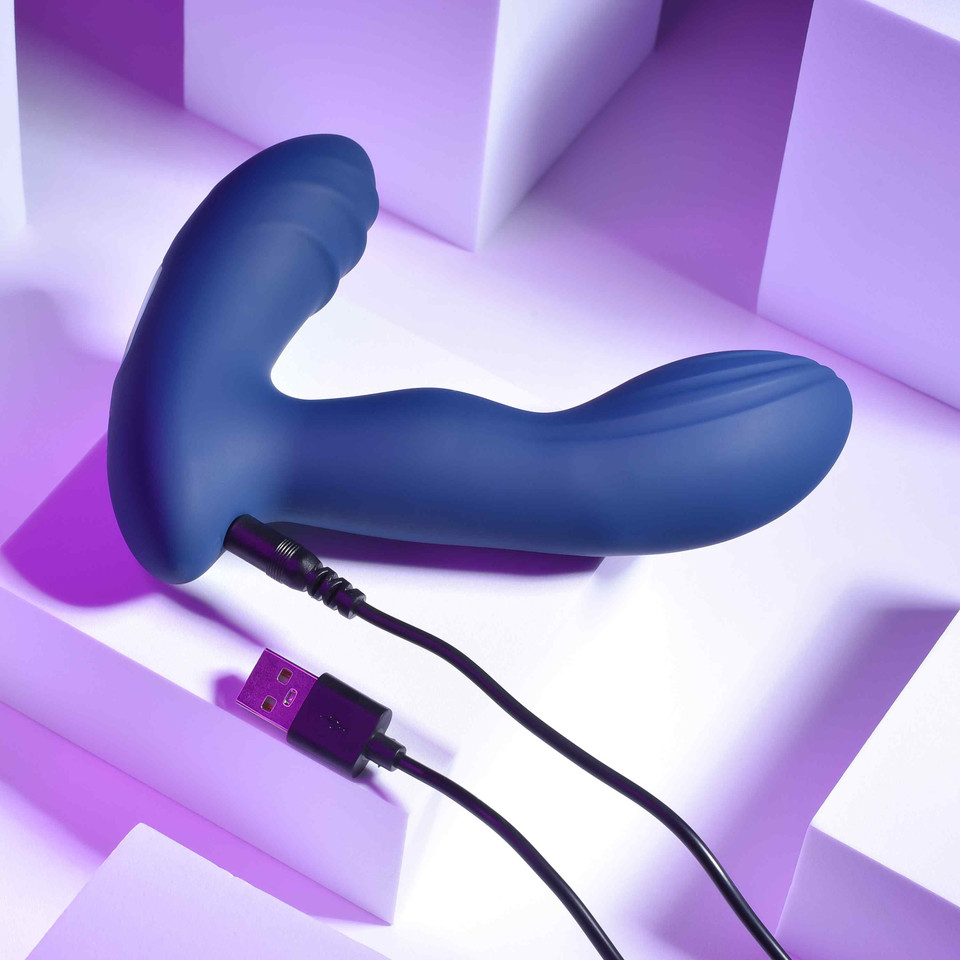 Pleasure Pleaser Playboy Pleasure en silicone bleu