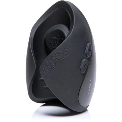 Vue latérale PULSE SOLO LUX masturbateur - oscillations haute amplitude PulsePlate technologie 6 modes vibration édition smoke