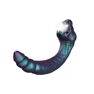 Rattle Snake – Dual Ended Vibrator – Temptasia (8) Temptasia Rattle Snake vibromasseur double stimulation - globe plasma lumineux sextoy flexible silicone UltraSilk