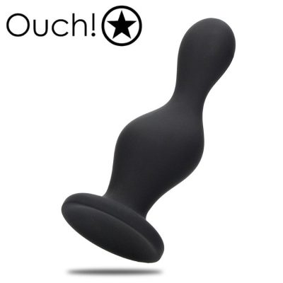 Plug anal Wave Ouch en silicone noir