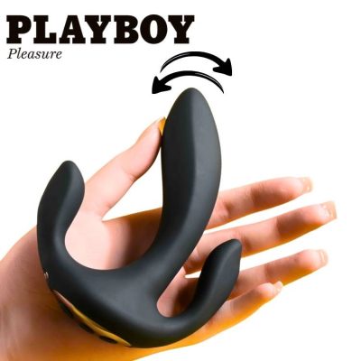 Vibromasseur Triple Threat Playboy Pleasure en silicone noir