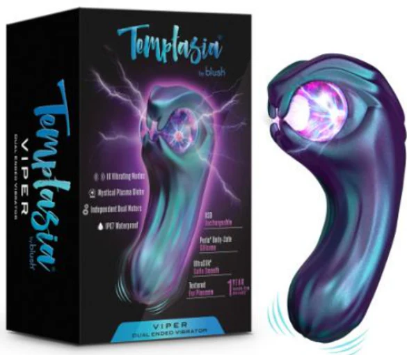 Emballage Temptasia by Blush Viper Pulse - vibromasseur premium livraison discrète Montréal